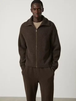 Men LISA YANG Overshirts & Cardigans^The Clement Zip Cashmere Cardigan