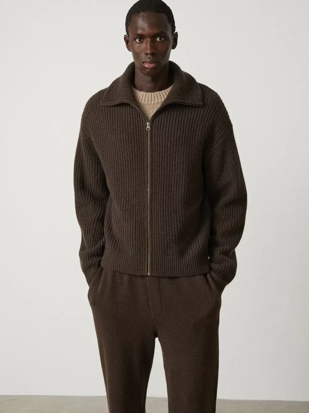 Men LISA YANG Overshirts & Cardigans^The Clement Zip Cashmere Cardigan