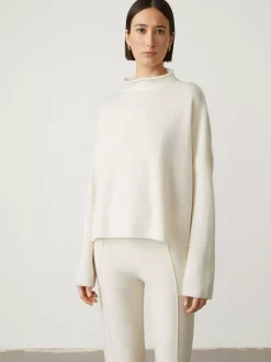 Women LISA YANG Sweaters^The Sandy Sweater | Mock Neck Cashmere Sweater