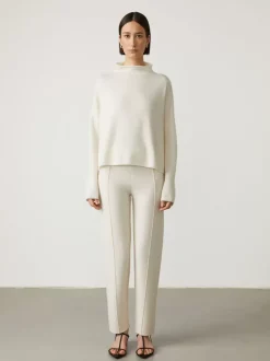 Women LISA YANG Sweaters^The Sandy Sweater | Mock Neck Cashmere Sweater